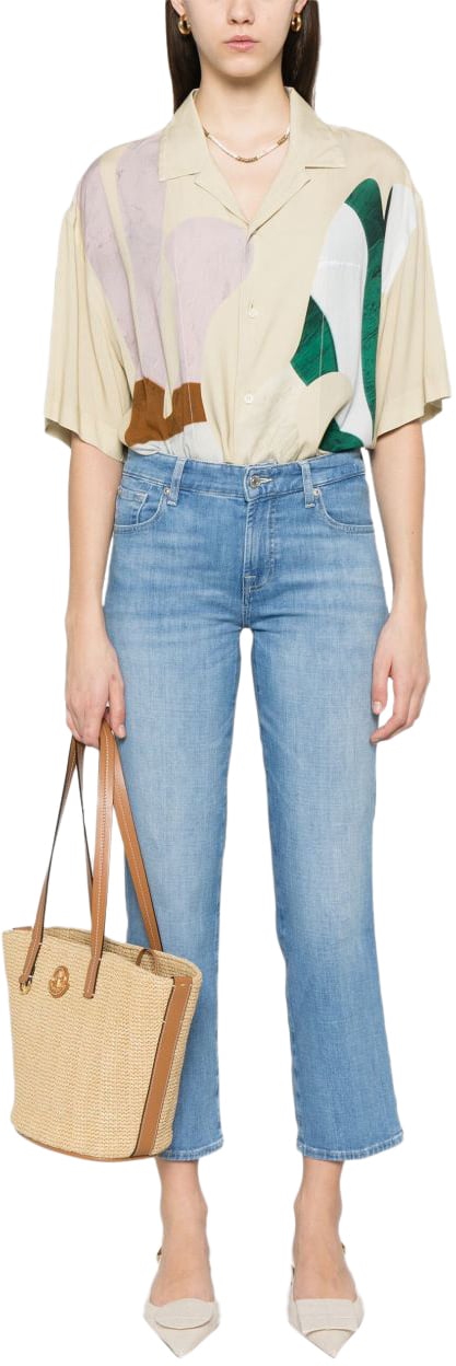 7 For All Mankind Jeans Clear Blue Blauw