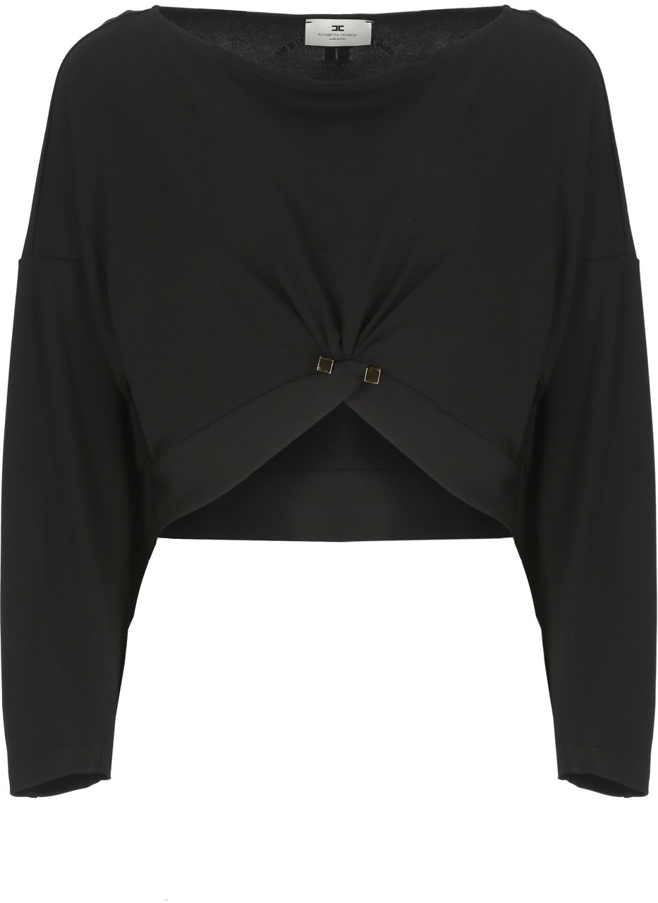 Elisabetta Franchi Sweaters Black Zwart