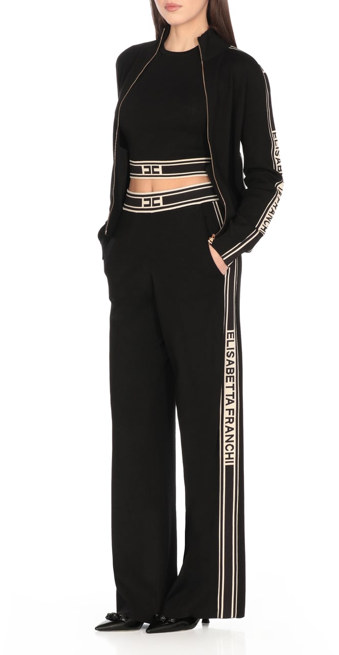 Elisabetta Franchi Sweaters Neroburro Zwart