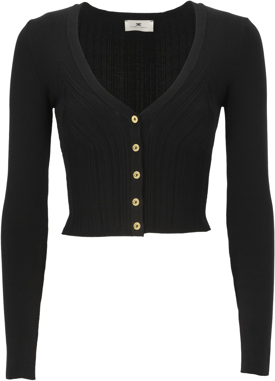 Elisabetta Franchi Sweaters Black Zwart
