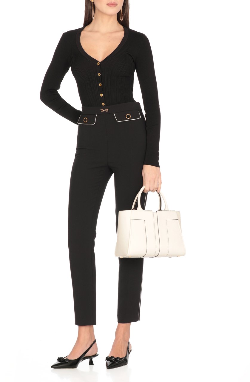 Elisabetta Franchi Sweaters Black Zwart