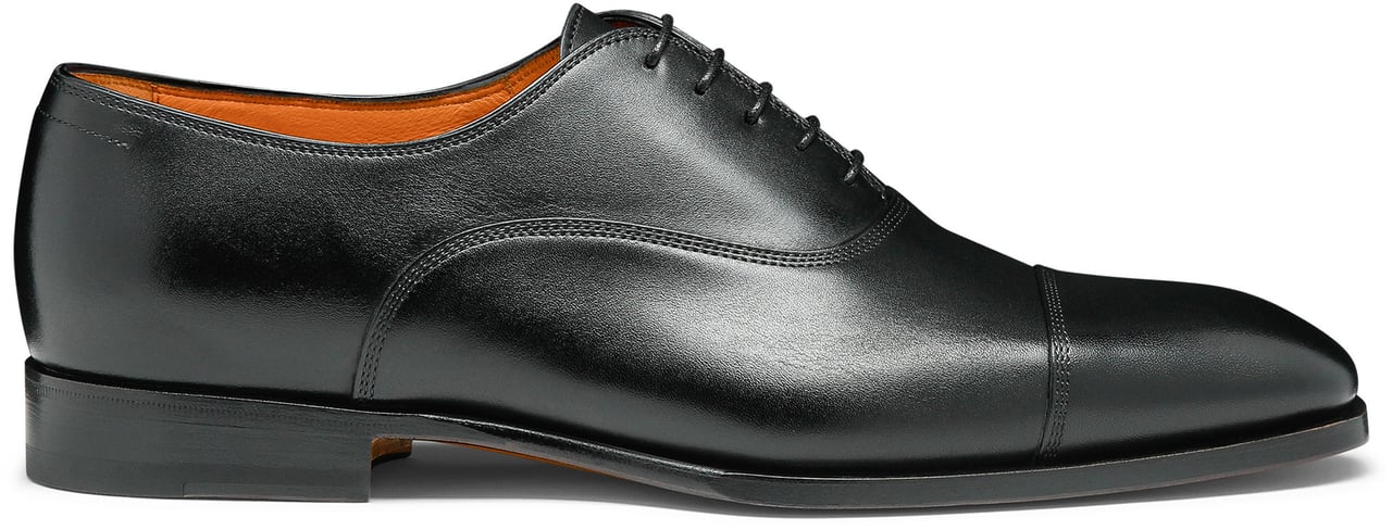 Santoni Men's leather Oxford shoe Wit