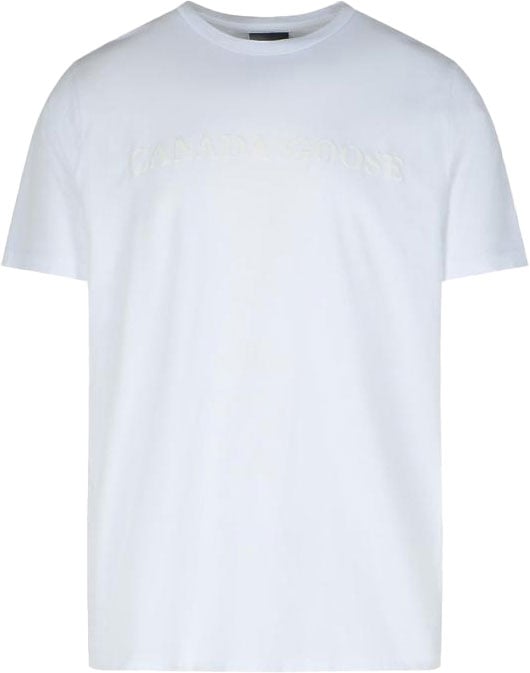 Canada Goose t-shirt wit Wit