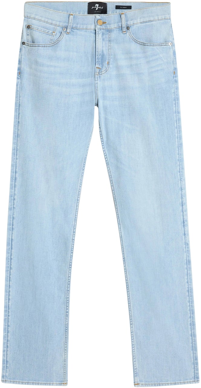 7 For All Mankind Heren Slimmy Studio Jeans Blauw Blauw