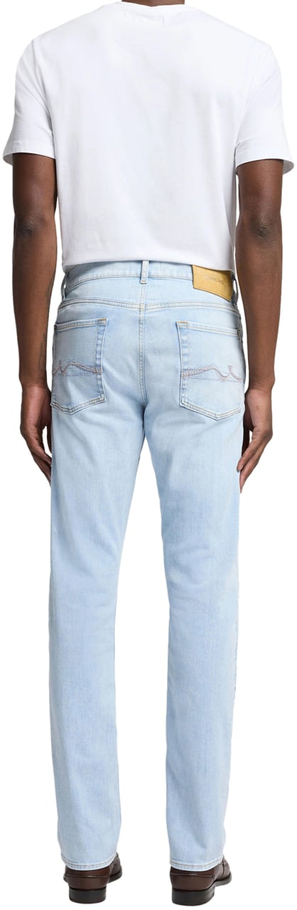 7 For All Mankind Heren Slimmy Studio Jeans Blauw Blauw