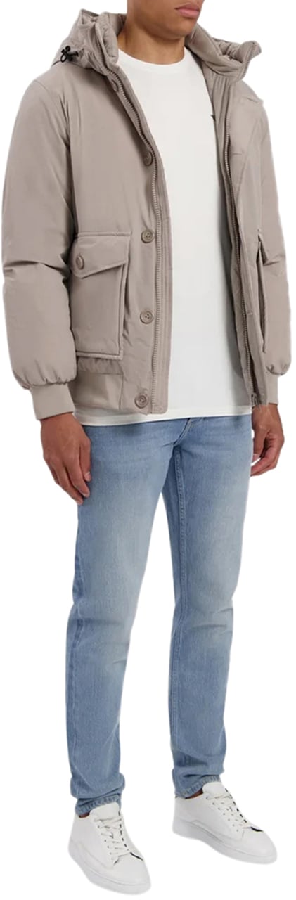 Pure Path Jas in Taupe Taupe