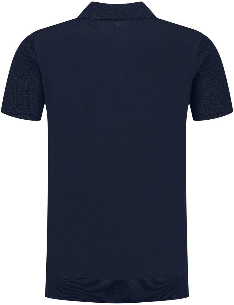 Pure Path Braided Knitwear Polo Blauw