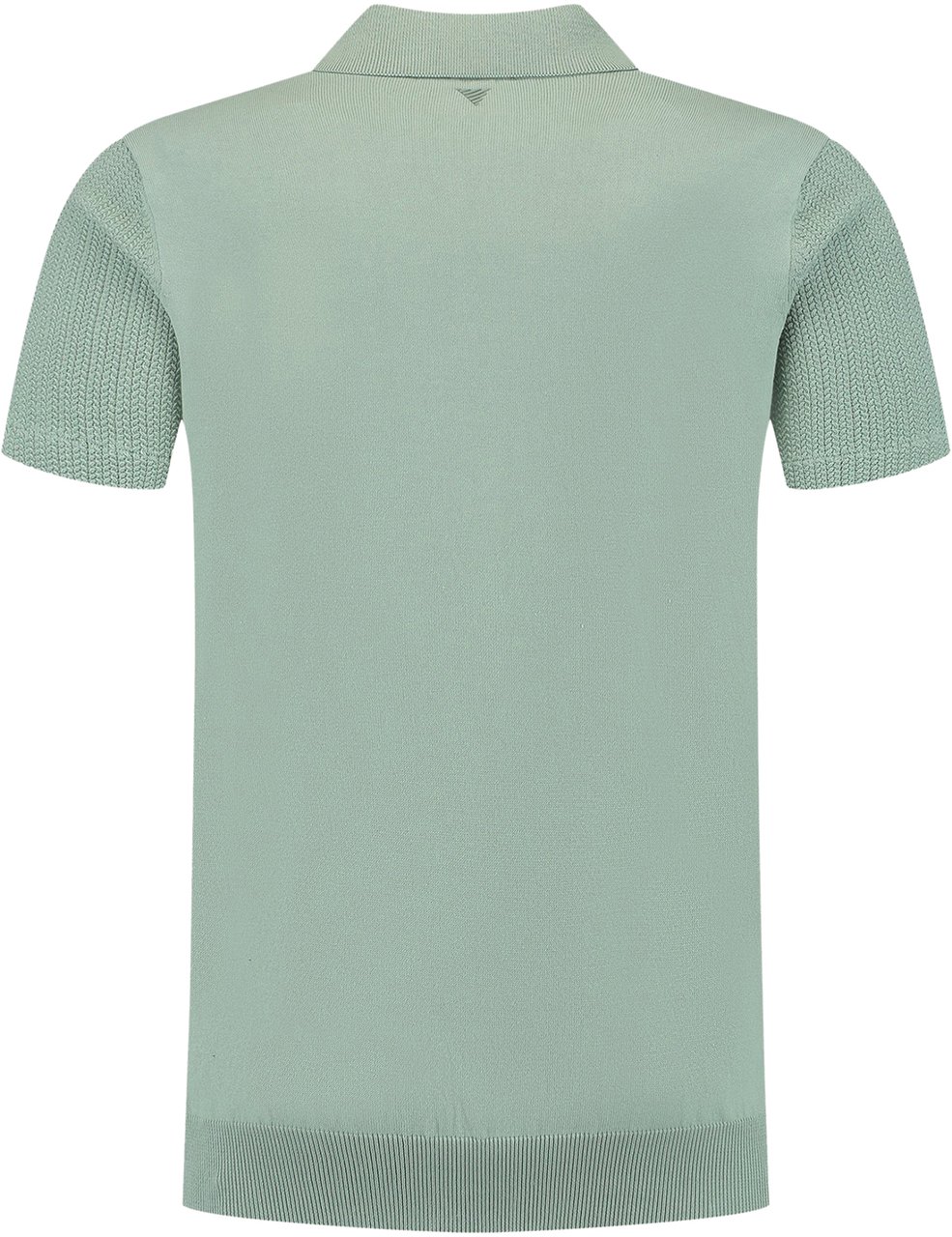 Pure Path Braided Knitwear Polo Groen