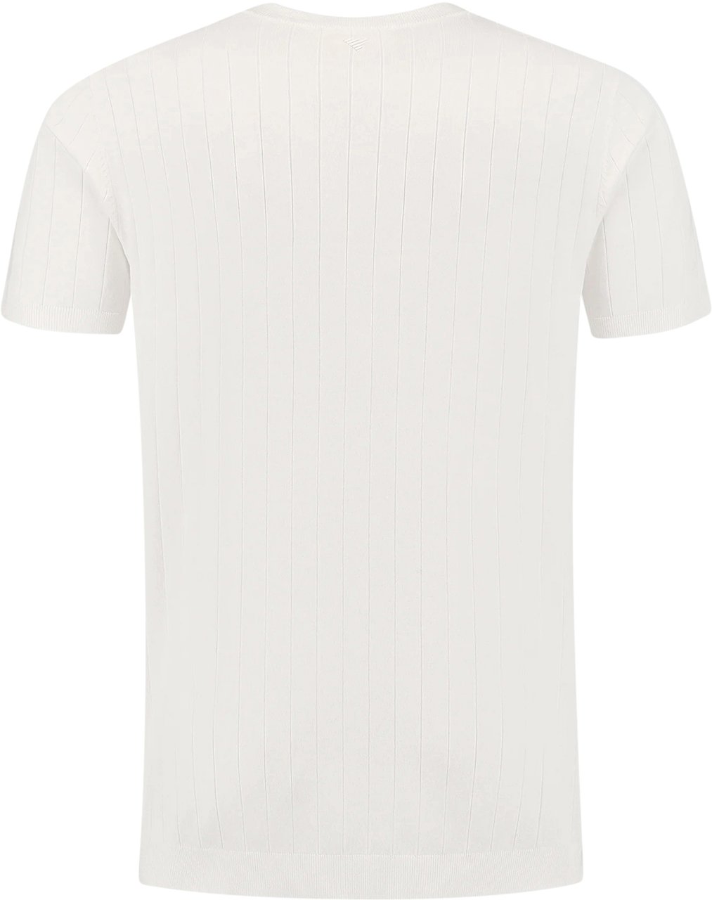 Pure Path Vertical Striped Knitwear T-Shirt Wit