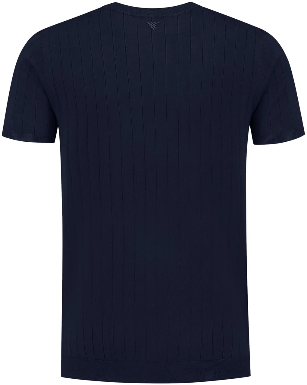 Pure Path Vertical Striped Knitwear T-Shirt Blauw