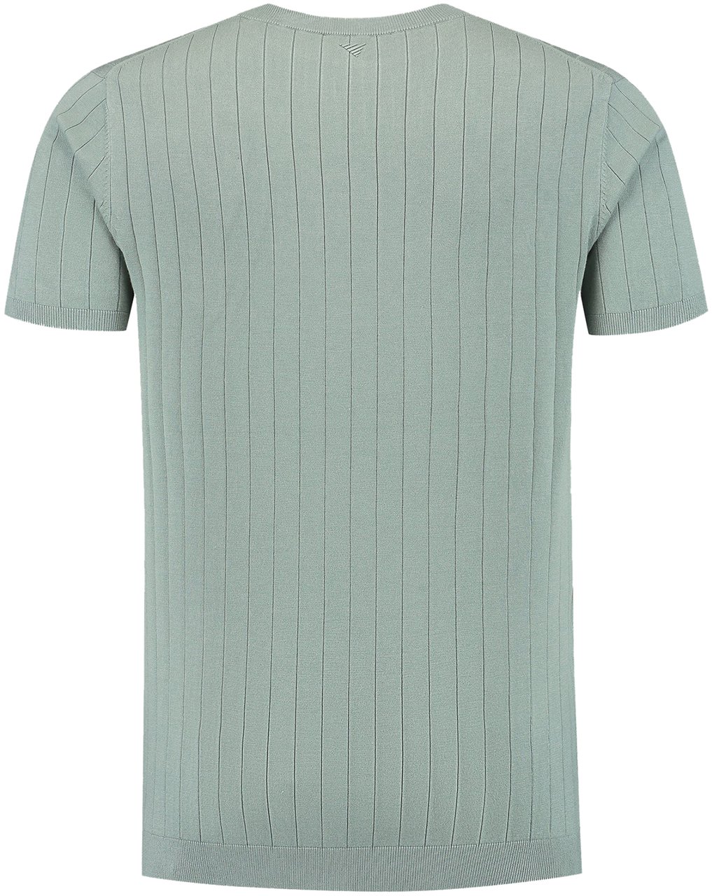 Pure Path Vertical Striped Knitwear T-Shirt Groen
