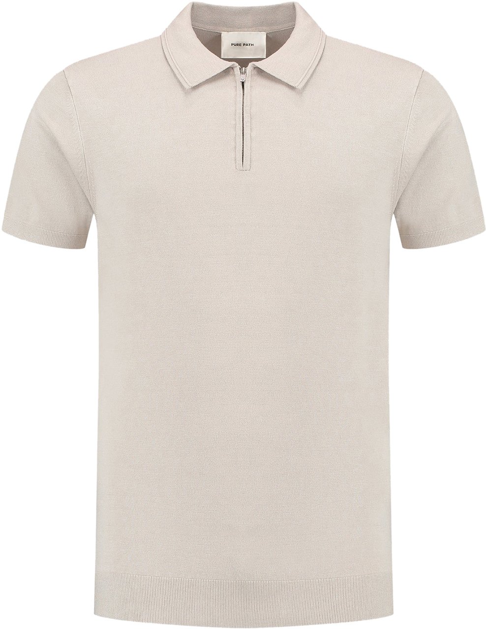 Pure Path Half-Zip Knitwear Polo Bruin