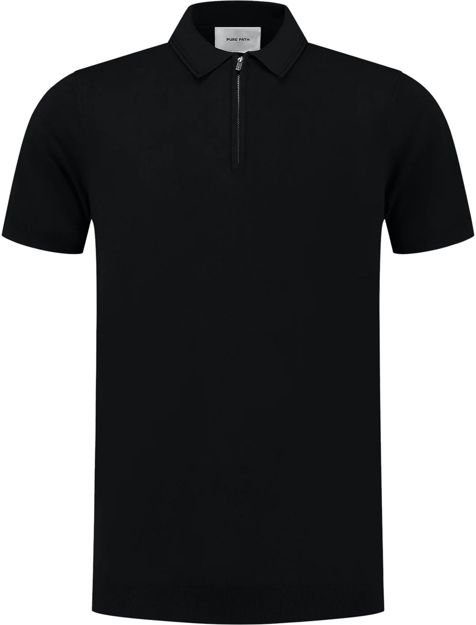 Pure Path Half-Zip Knitwear Polo Zwart