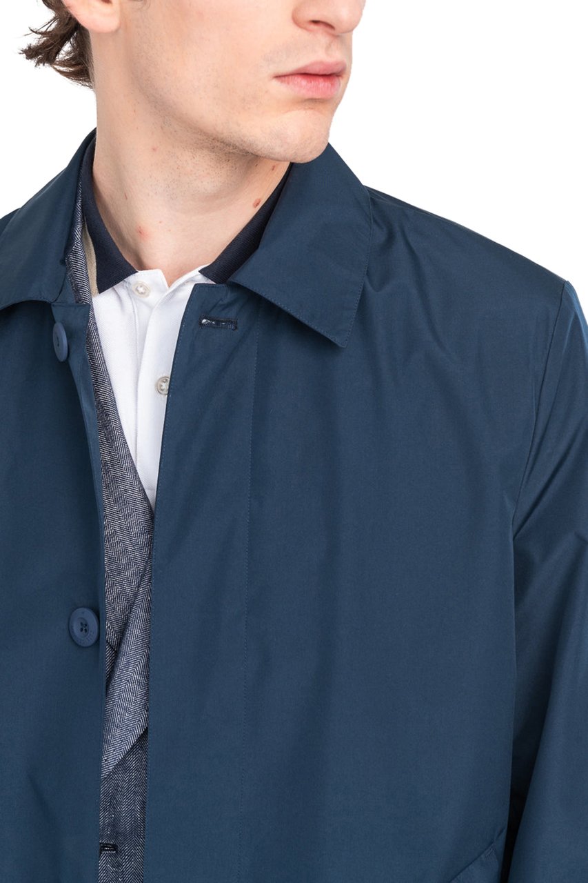 Manuel Ritz Regenmantel donkerblauw Blauw