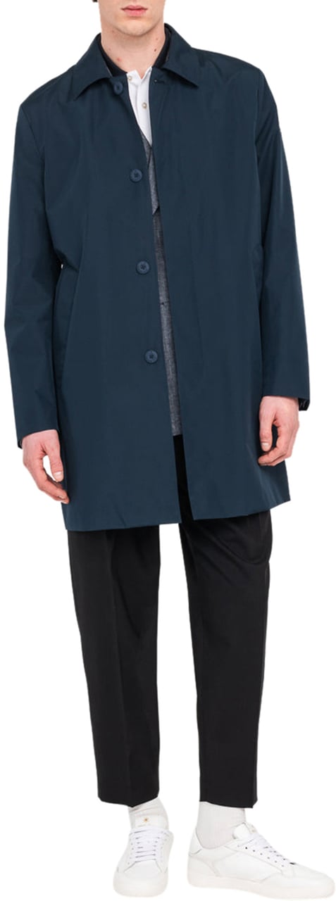 Manuel Ritz Regenmantel donkerblauw Blauw