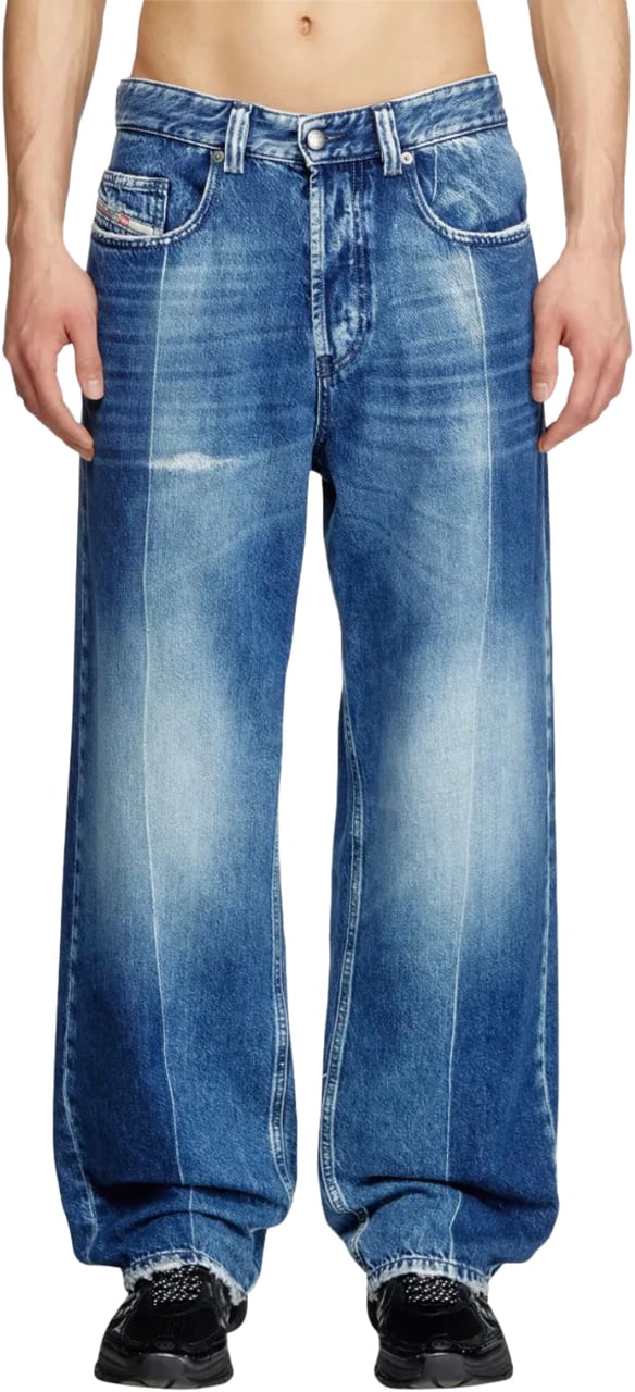 Diesel 2001 D Macro Denim Pants Dark Blue Blauw