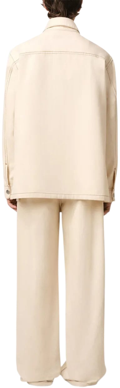 AMI Paris surchemise a logo Beige