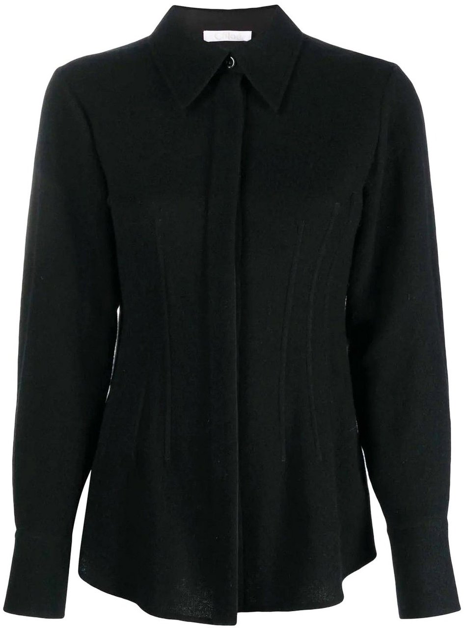 Chloé Chloe' Knitted Shirt Blauw