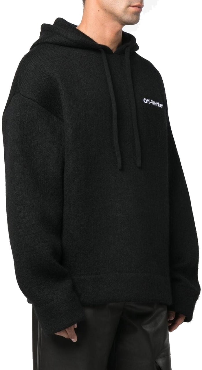 OFF-WHITE Off-White Knitted Hoodie Zwart