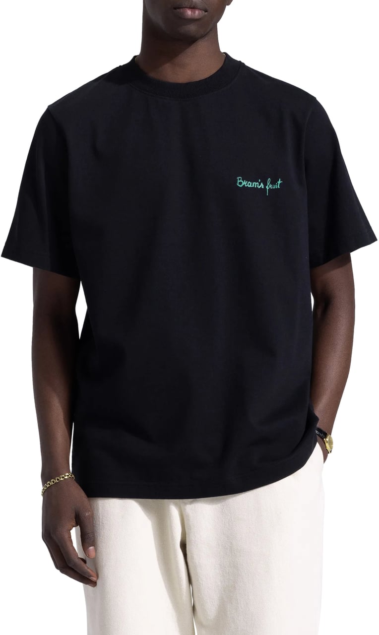 Bram's Fruit Fruit Acrylic T-Shirt - Black Zwart