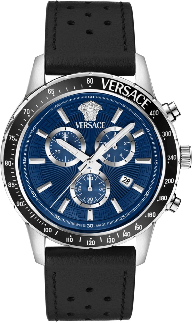 Versace VEZCA0124 Sport Chrono herenhorloge 44 mm Blauw