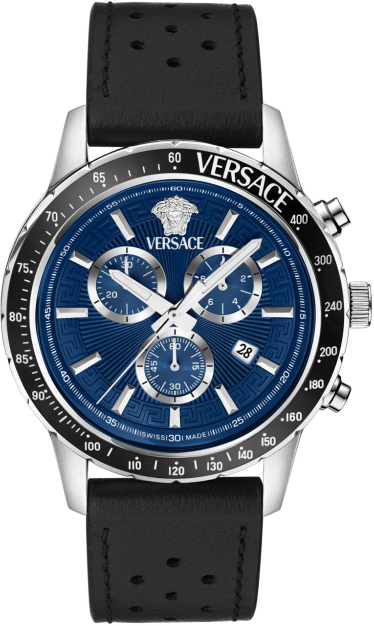 Versace VEZCA0124 Sport Chrono herenhorloge 44 mm Blauw