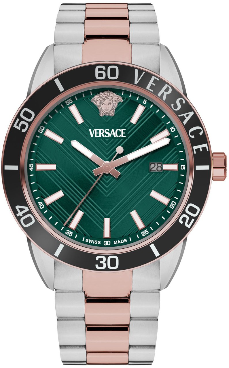 Versace VEYCA0624 Greca Urban herenhorloge 43 mm Groen