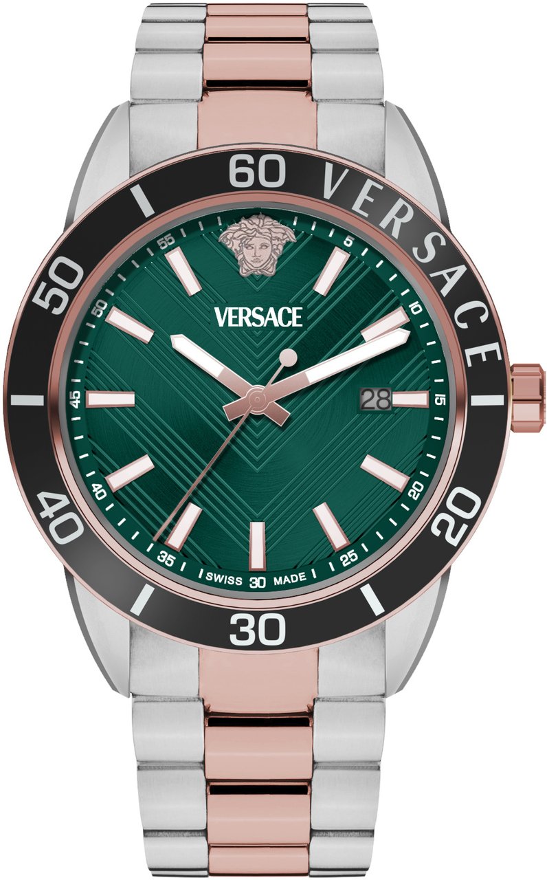 Versace VEYCA0624 Greca Urban herenhorloge 43 mm Groen