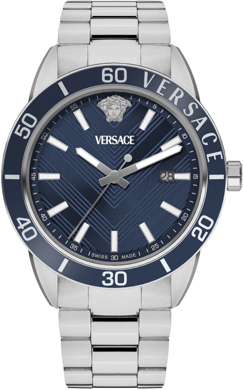 Versace VEYCA0424 Greca Urban herenhorloge 43 mm Blauw