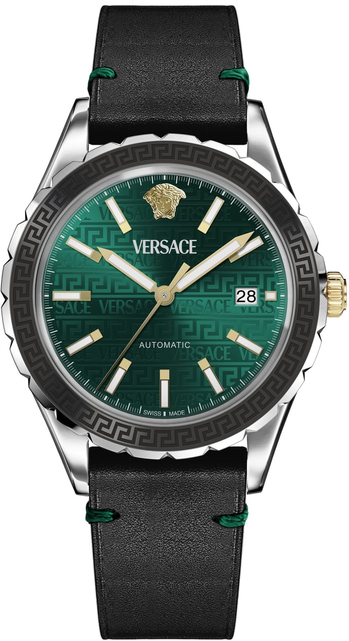 Versace VEQCA0124 Hellenyium automatisch horloge 42 mm Groen