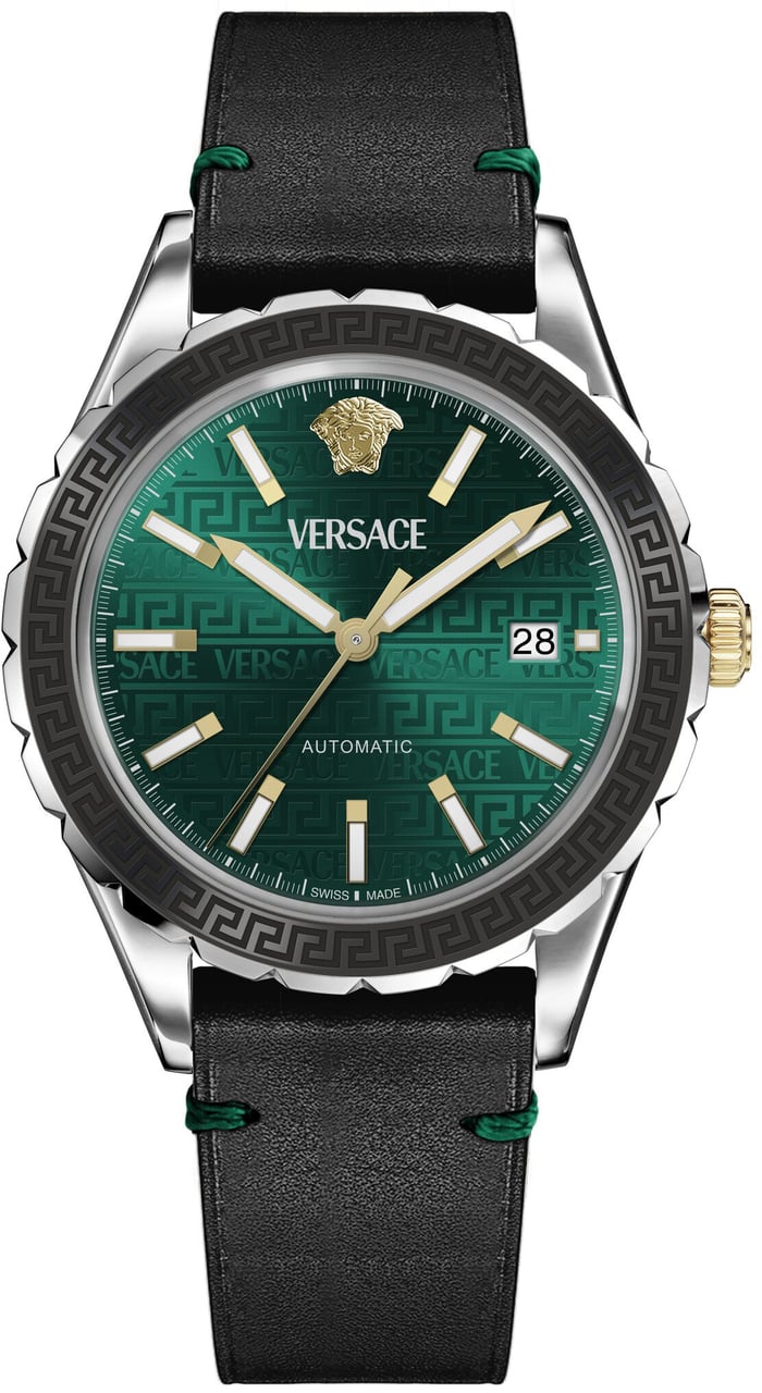 Versace VEQCA0124 Hellenyium automatisch horloge 42 mm Groen
