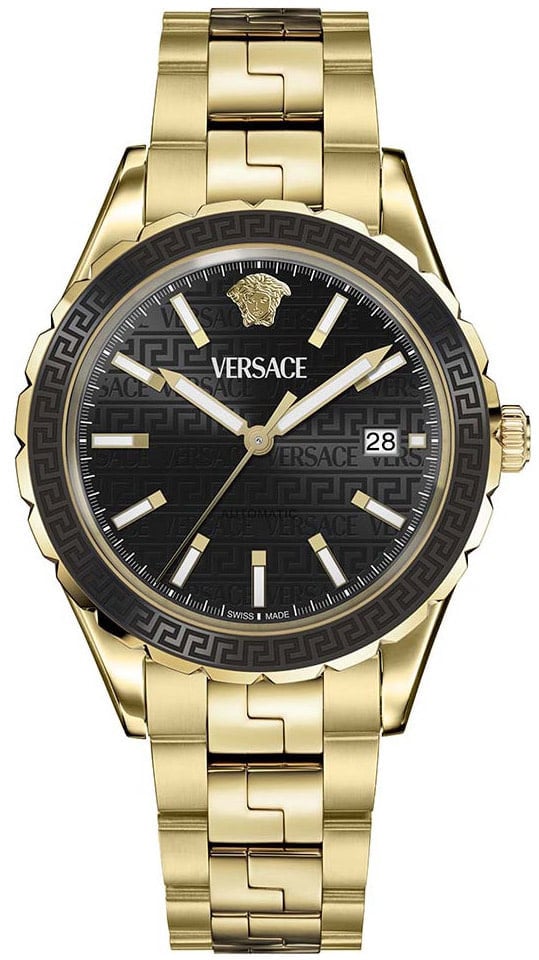 Versace VEQCA0624 Hellenyium automatisch horloge 42 mm Zwart