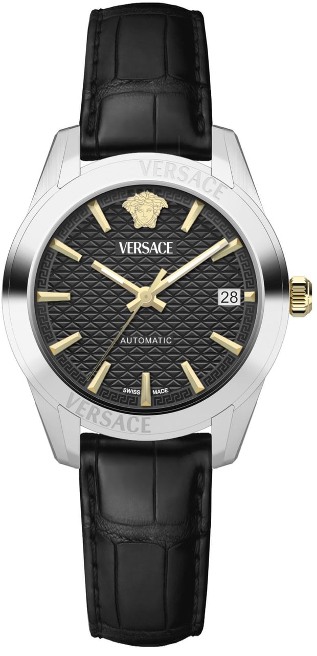 Versace VESCA0124 Greca Classic automatisch horloge 35 mm Zwart