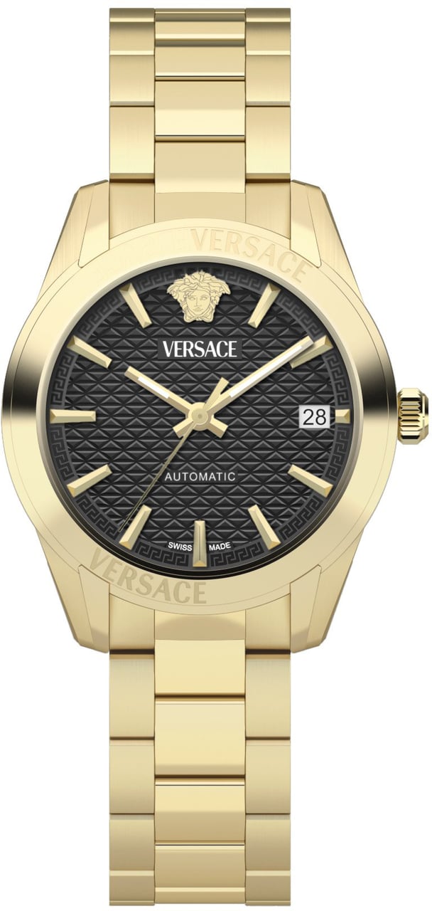 Versace VESCA0624 Greca Classic automatisch horloge 35 mm Zwart
