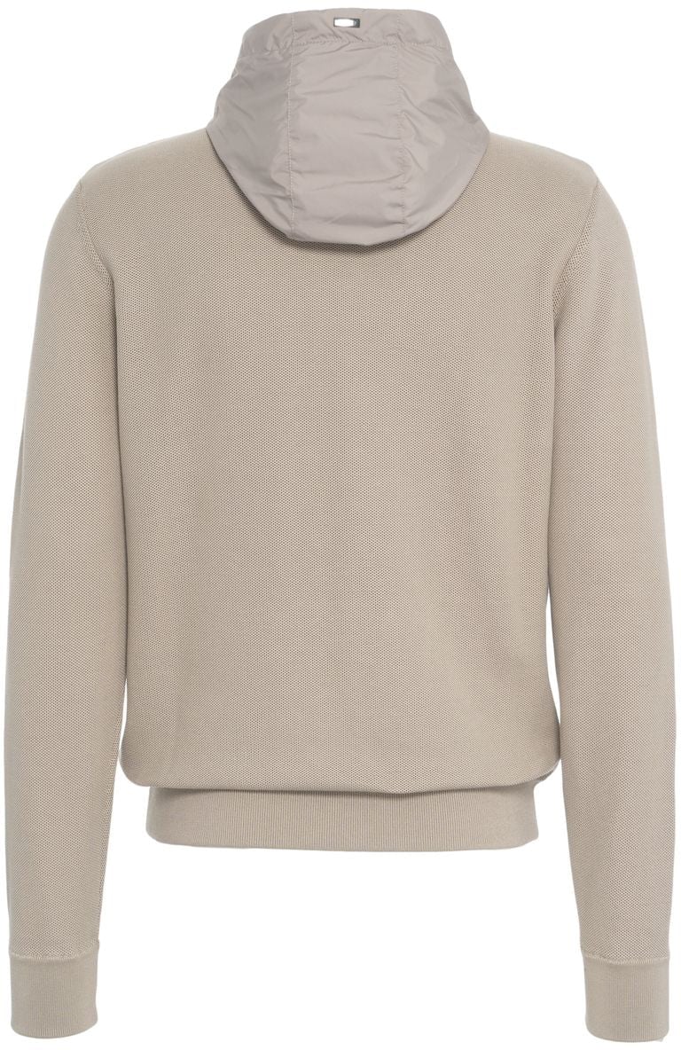 Herno Tricot jacket with padded front Grijs