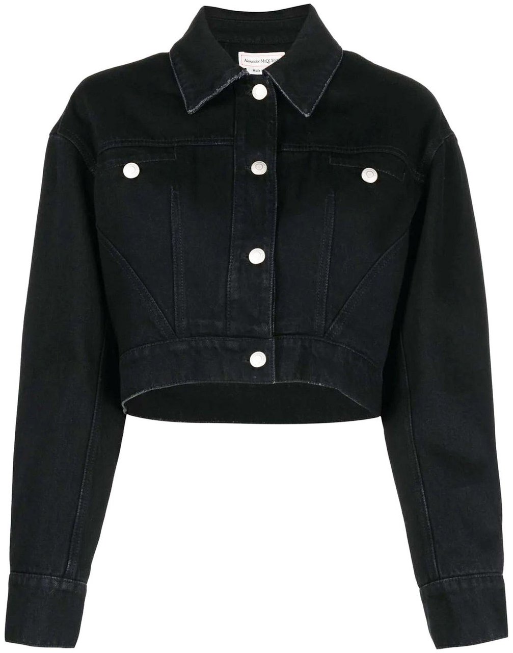 Alexander McQueen Alexander Mcqueen Denim Jacket Zwart