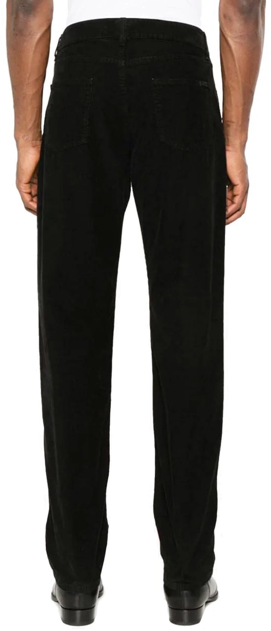 Saint Laurent Saint Laurent Corduroy Straight Leg Jeans Zwart