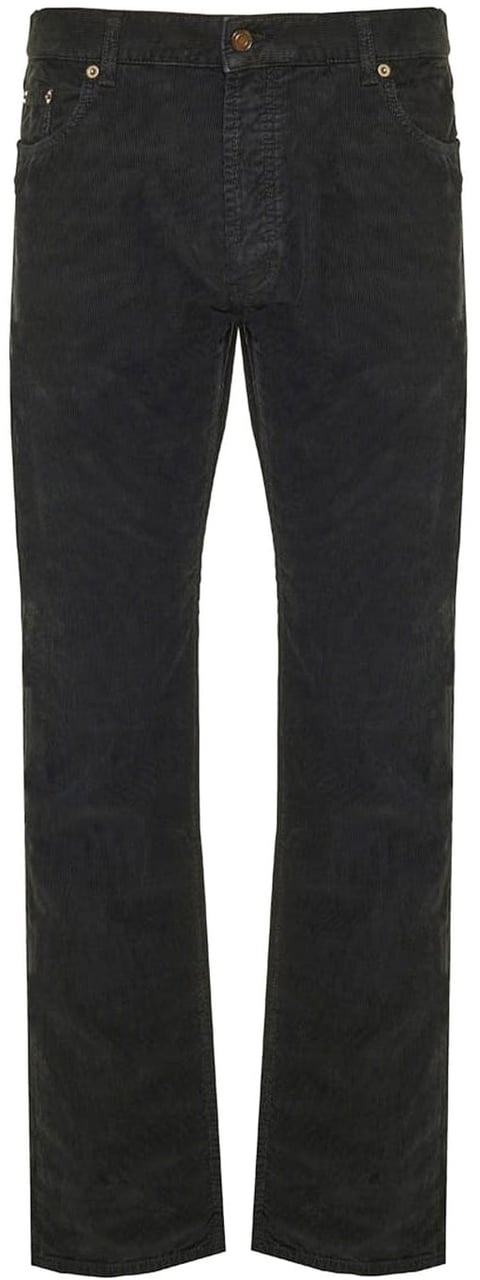 Saint Laurent Saint Laurent Corduroy Straight Leg Jeans Zwart