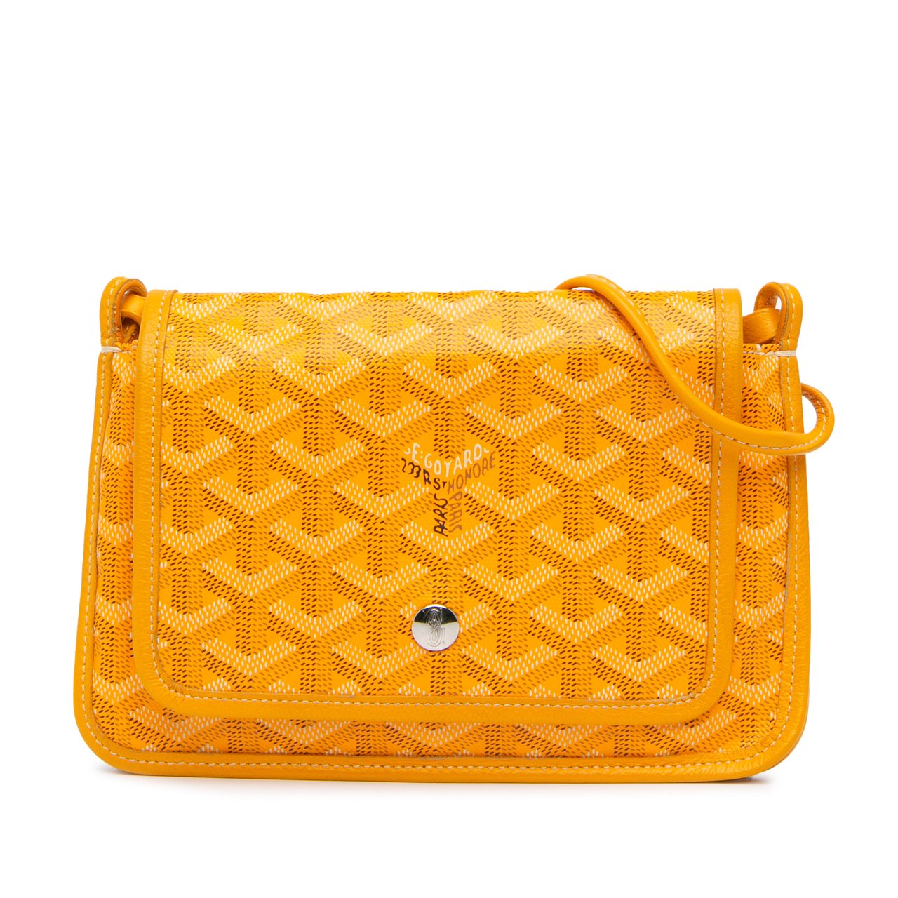 Goyard Goyardine Plumet Pocket Wallet Geel