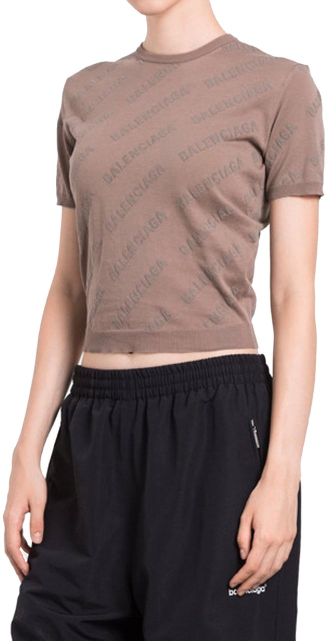 Balenciaga Balenciaga Knitted Top Bruin