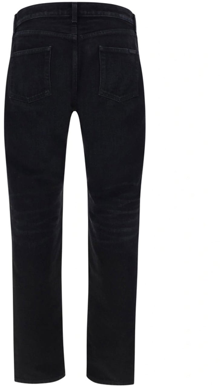 Saint Laurent Saint Laurent Cotton Denim Jeans Zwart