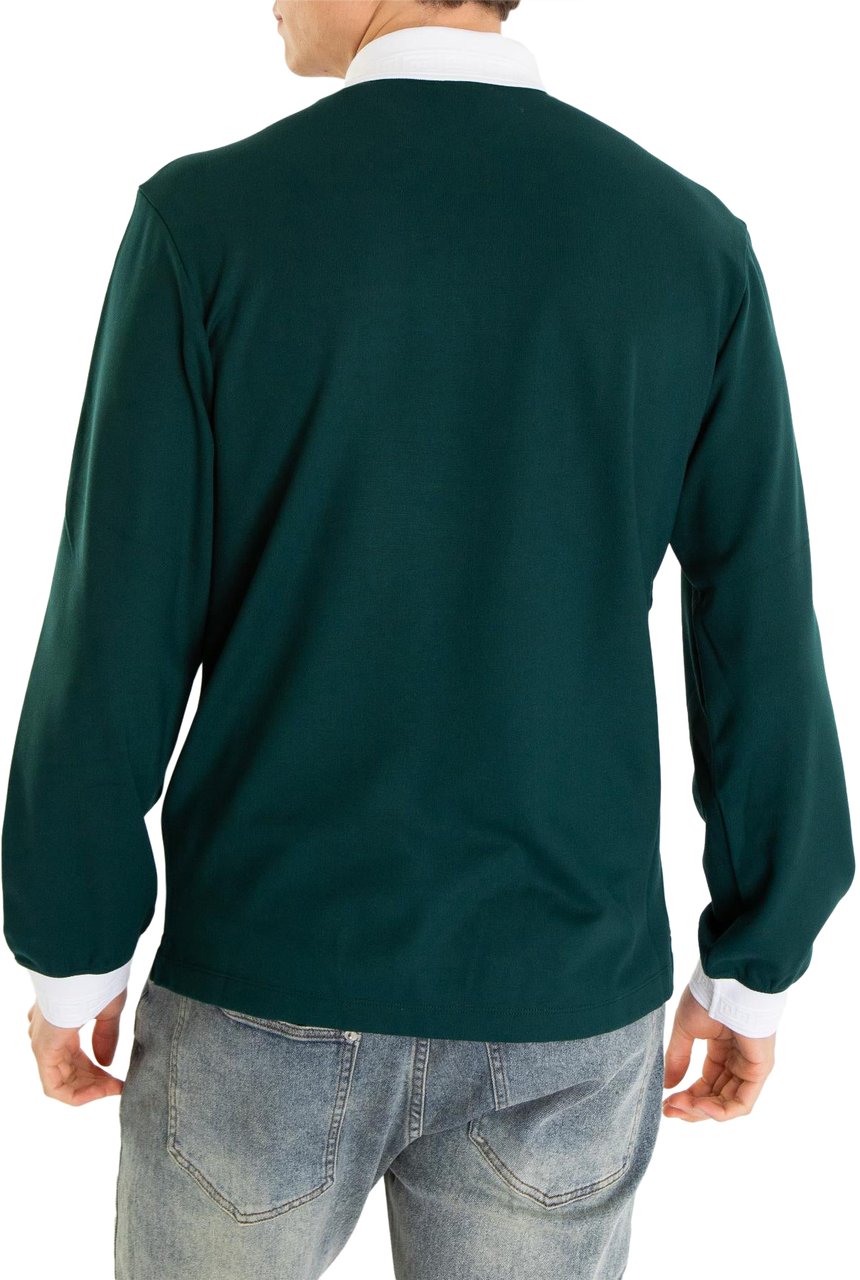 Casablanca Heren Viscose Polo Groen Groen