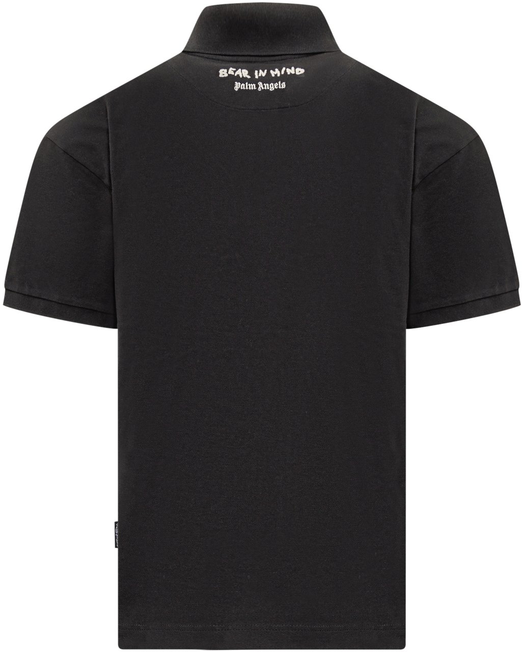 Palm Angels Mini Bear In Mind Polo Ss Nero Zwart
