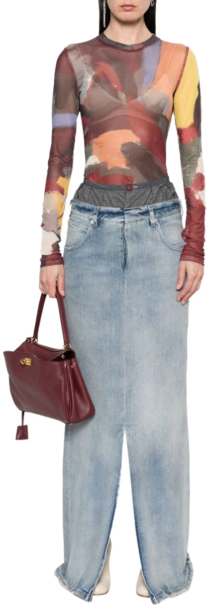 Maison Margiela Skirts Blue Blauw