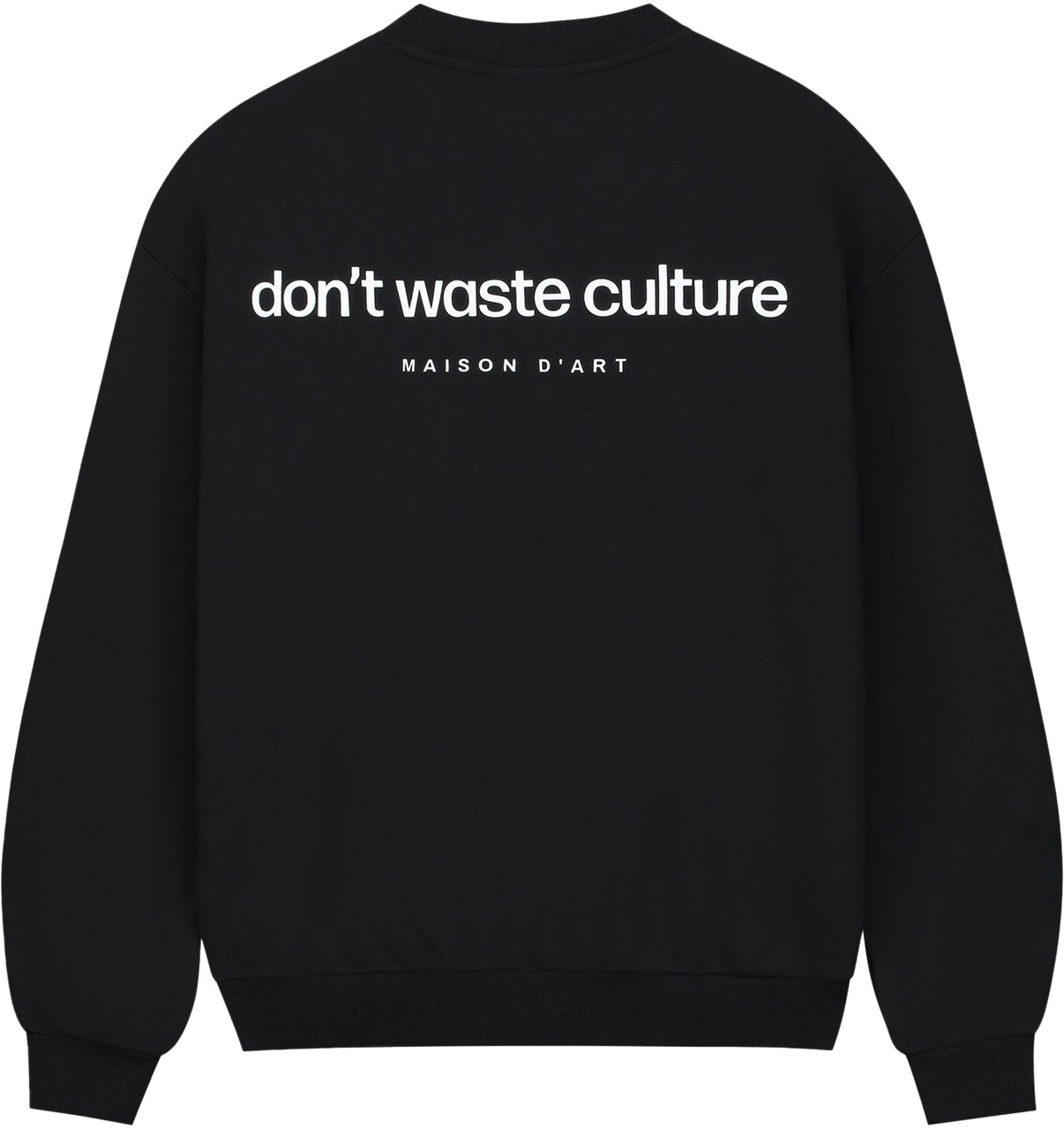 Don't Waste Culture Matt Sweater Zwart