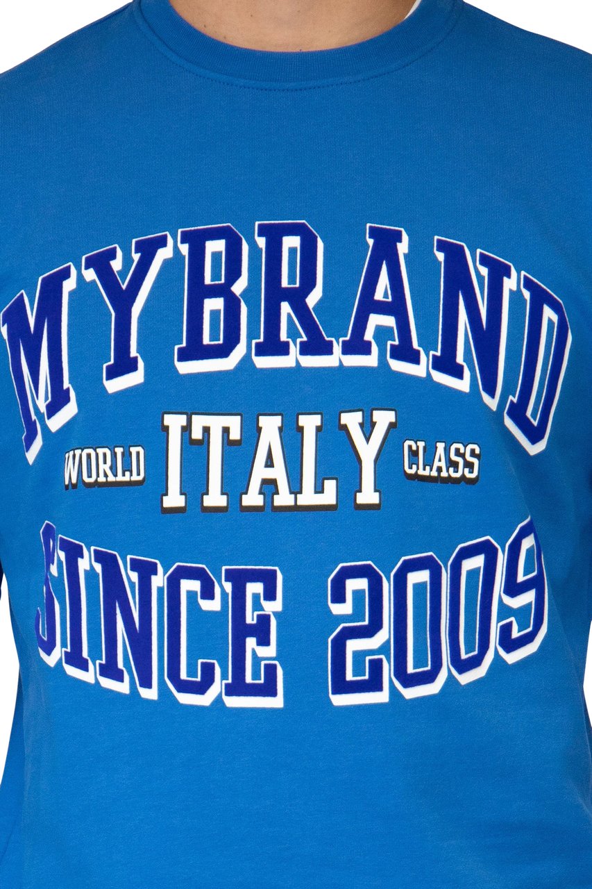 My Brand MYBRAND ITALY WORLD CLASS SWEATER | BLUE Blauw