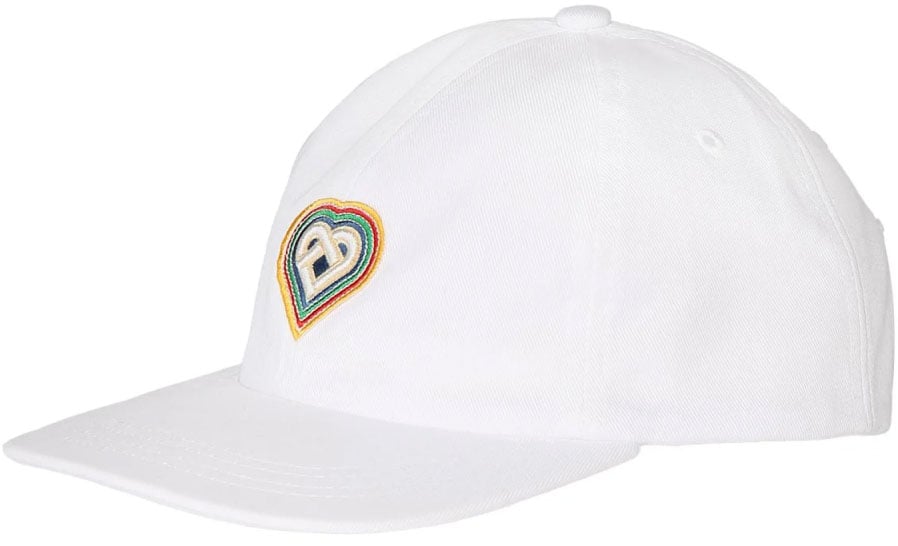 Casablanca Rainbow Heart Logo Baseball Cap Wit