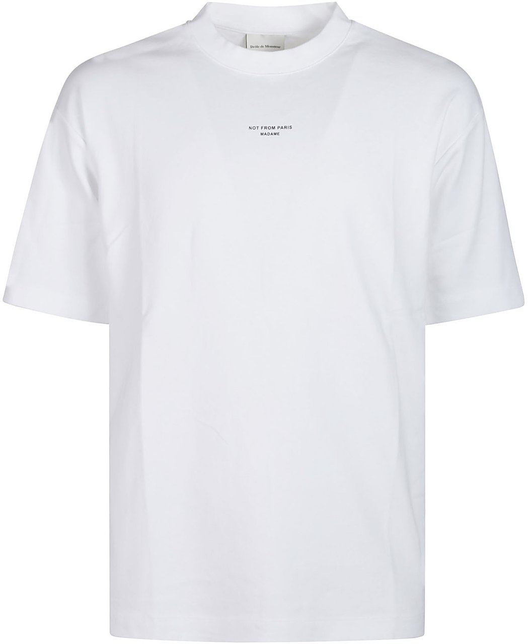 Drôle de Monsieur Classic Slogan T-shirt White Wit