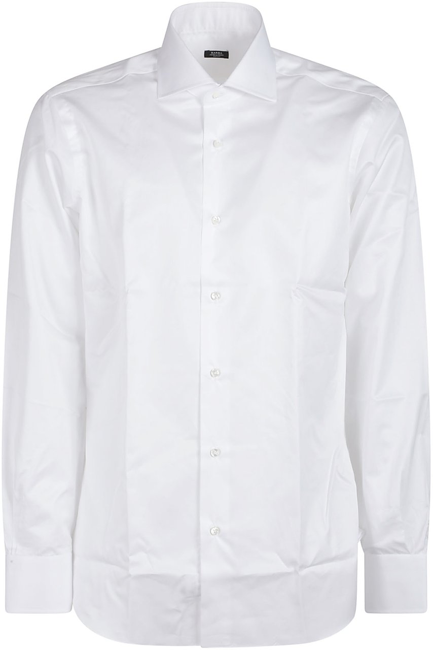 Barba Napoli Long Sleeve Neck Shirt White Wit