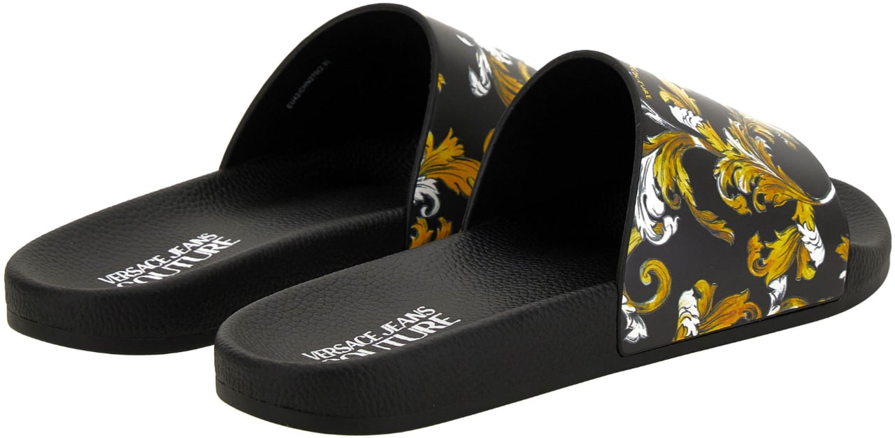 Versace Jeans Couture Heren Slippers Zwart